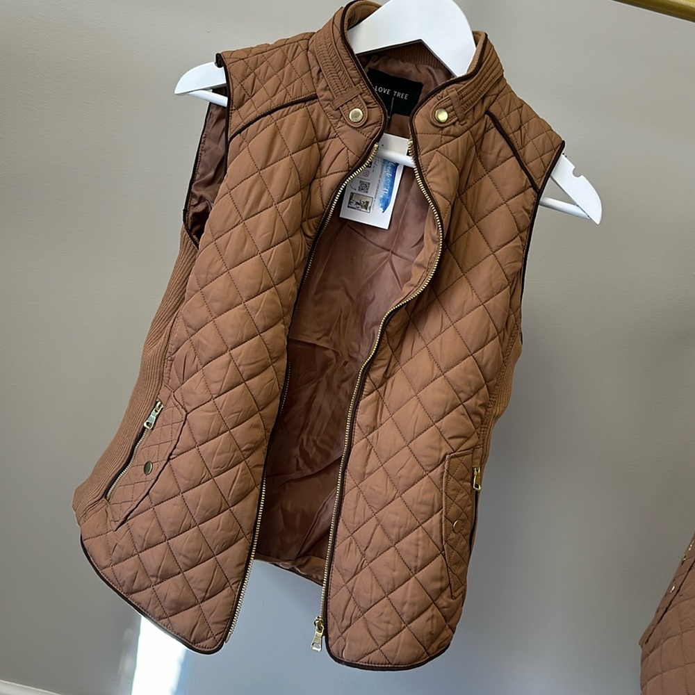Quilted Zip Front Vest